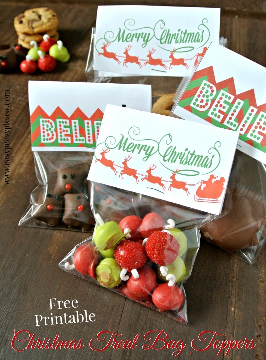 Christmas Treat Bag Toppers Archives Easy Peasy Pleasy