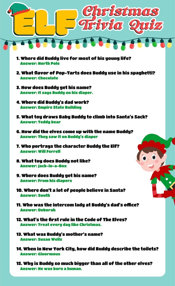 Christmas Trivia Questions 15 Free PDF Printables Printablee