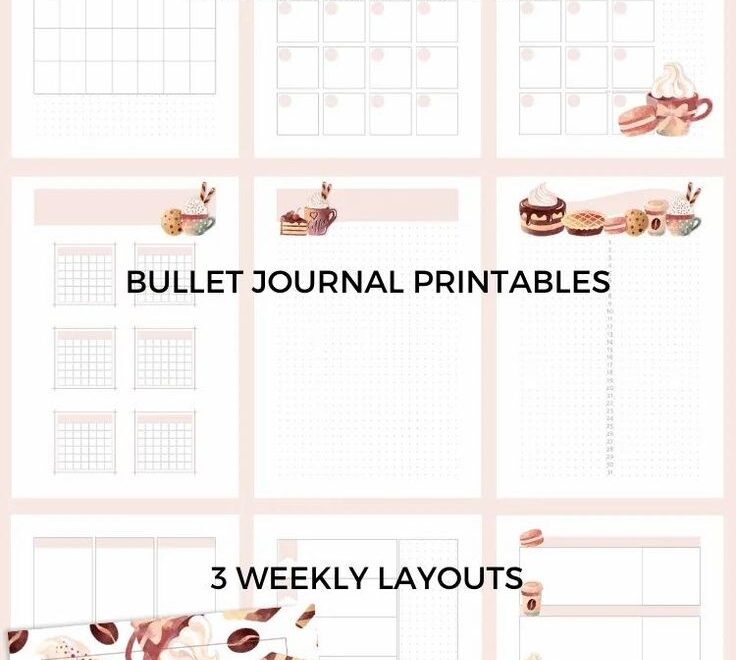 Coffee Planner Theme Free Printable Bullet Journal Printables And Inspirations