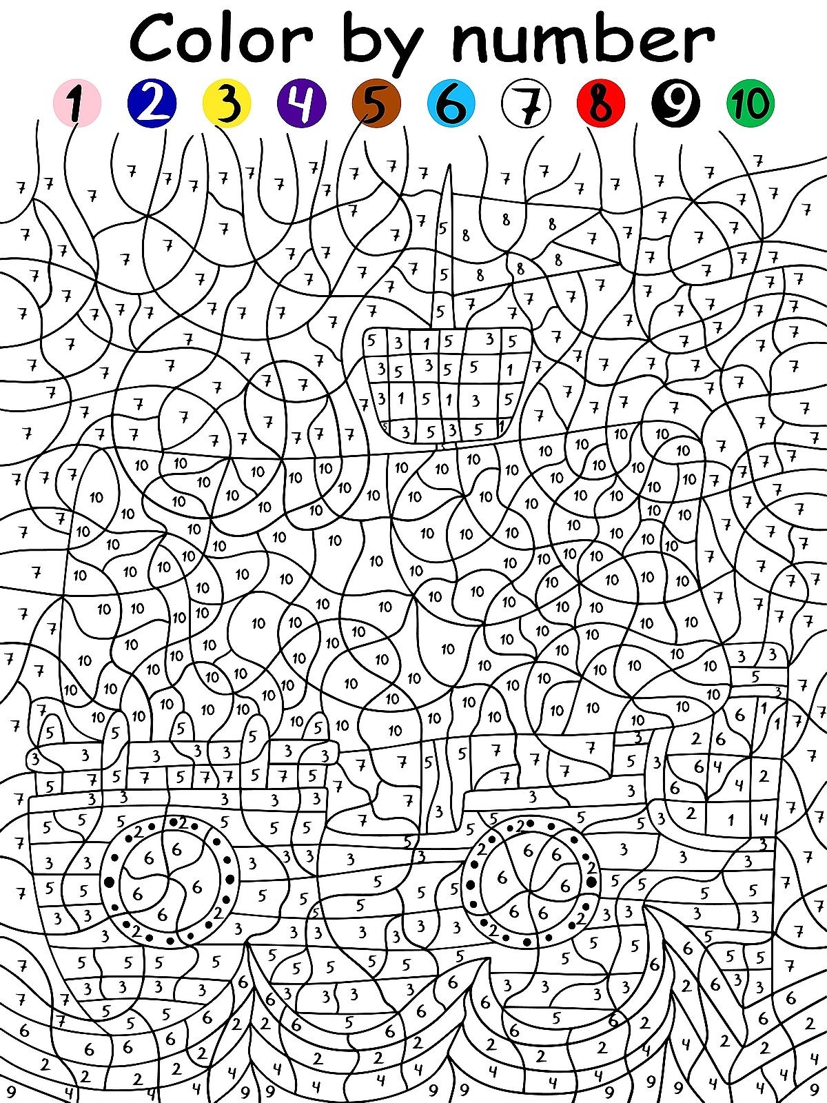 Color By Number Printable