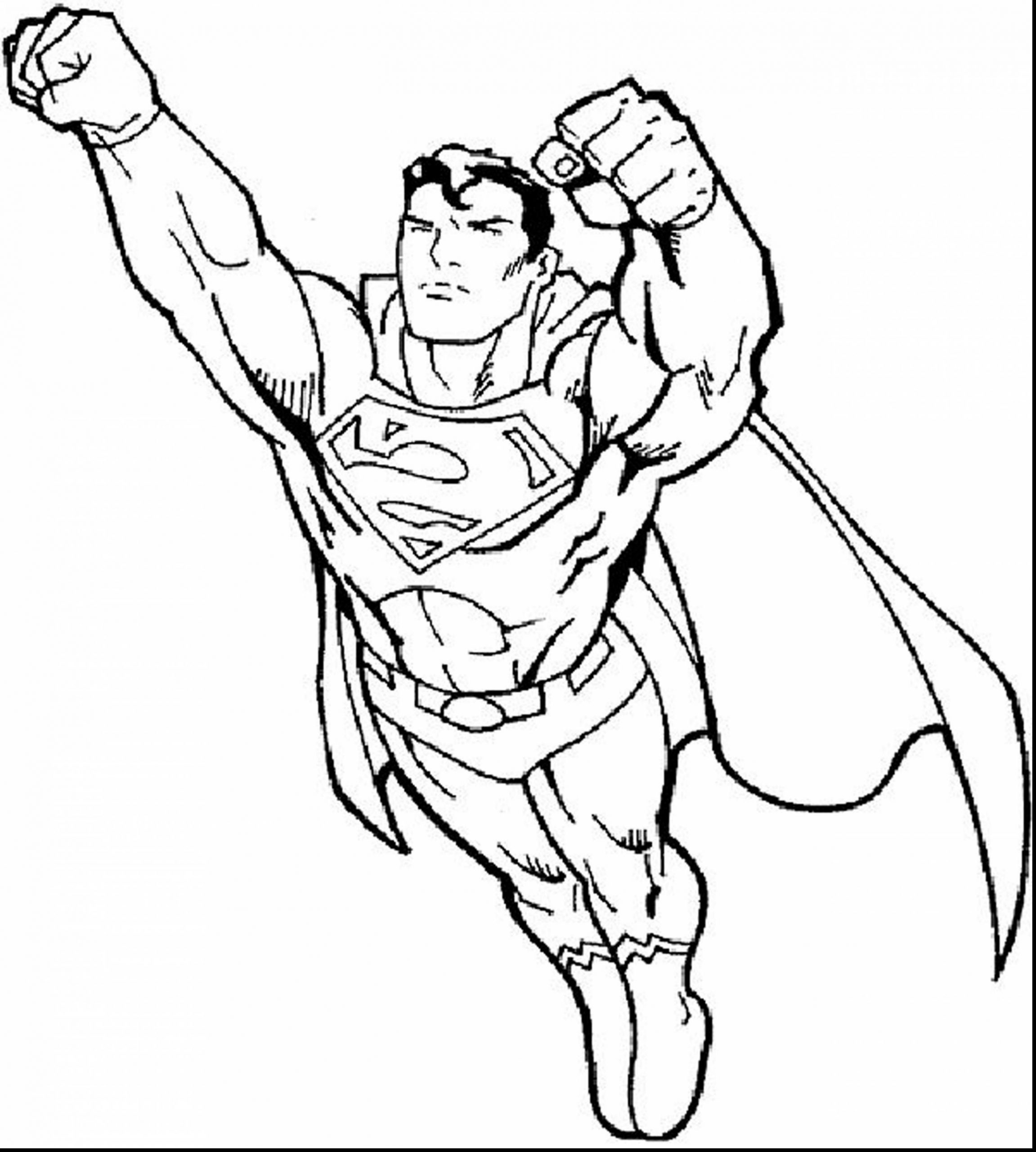 Coloring Pages Superman Coloring Page Sheet