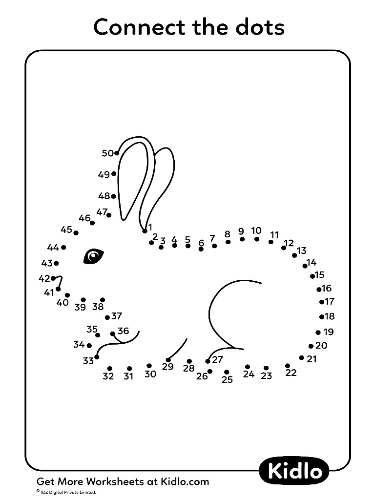 Printable Connect The Dot Worksheets Up To 25