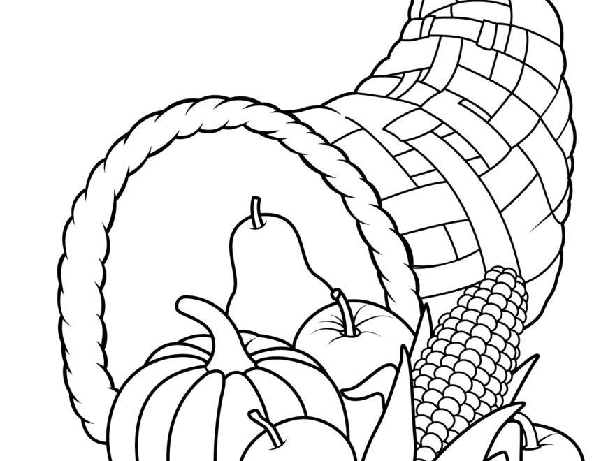 Cornucopia Coloring Pages Free Printable PDFs WakeTheKids