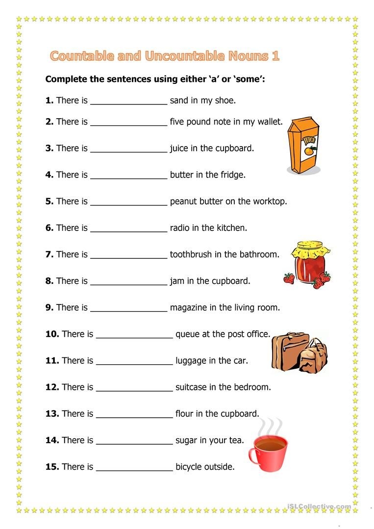 Countable Nouns K5 Learning