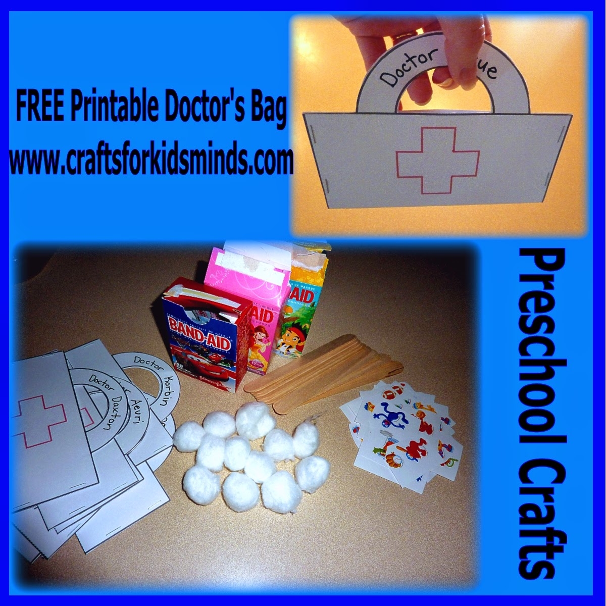Crafts For Kids Minds Free Printable Preschool Doctor Bag Craft