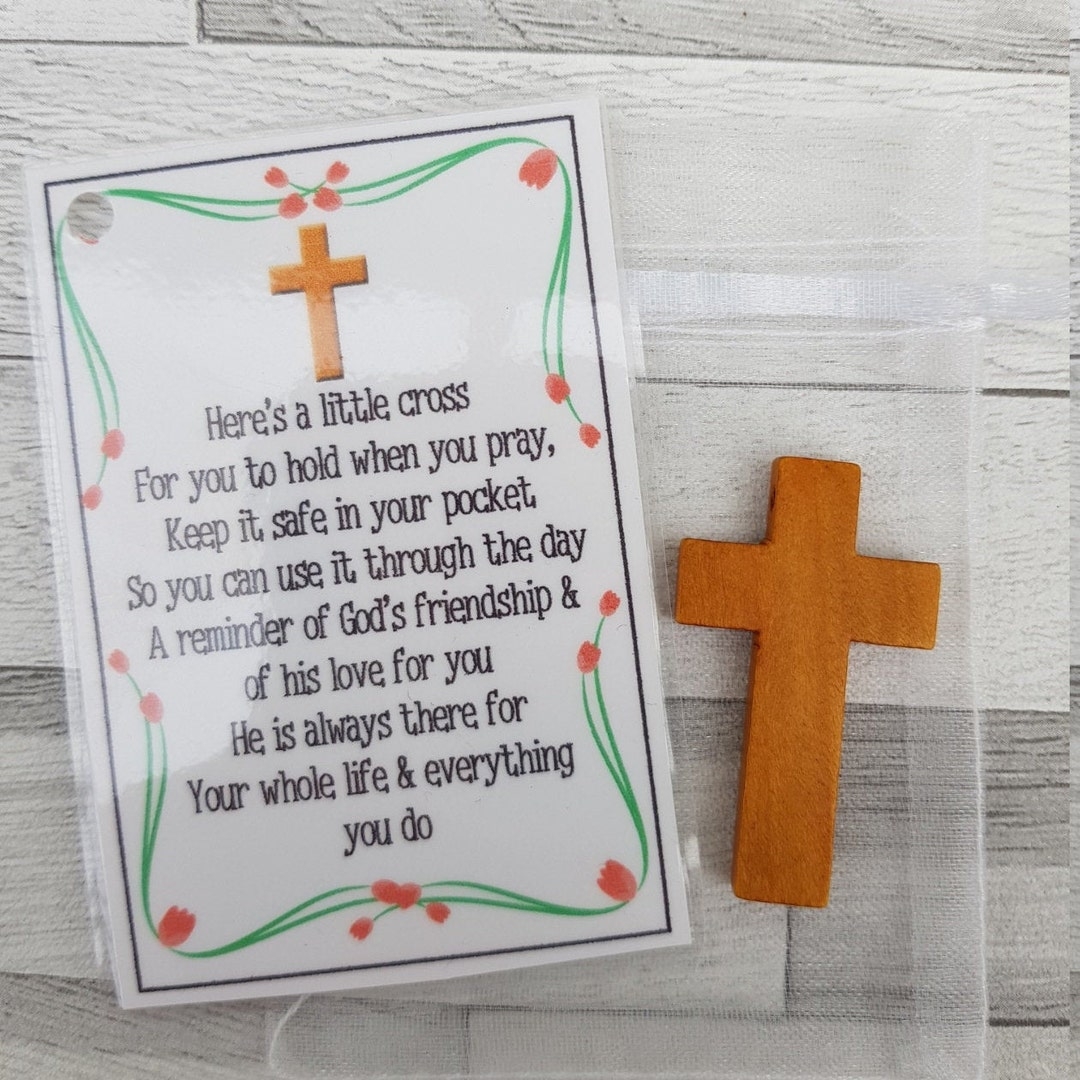 Cross In My Pocket Faith Cross Religious Gift God jesus Faith Reminder Comfort In Jesus Gift Remembrance Token Anxiety Aid Etsy