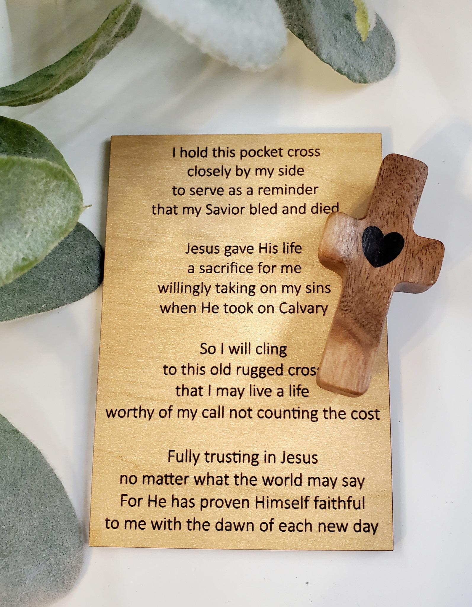 Cross In My Pocket Poem Card Etsy