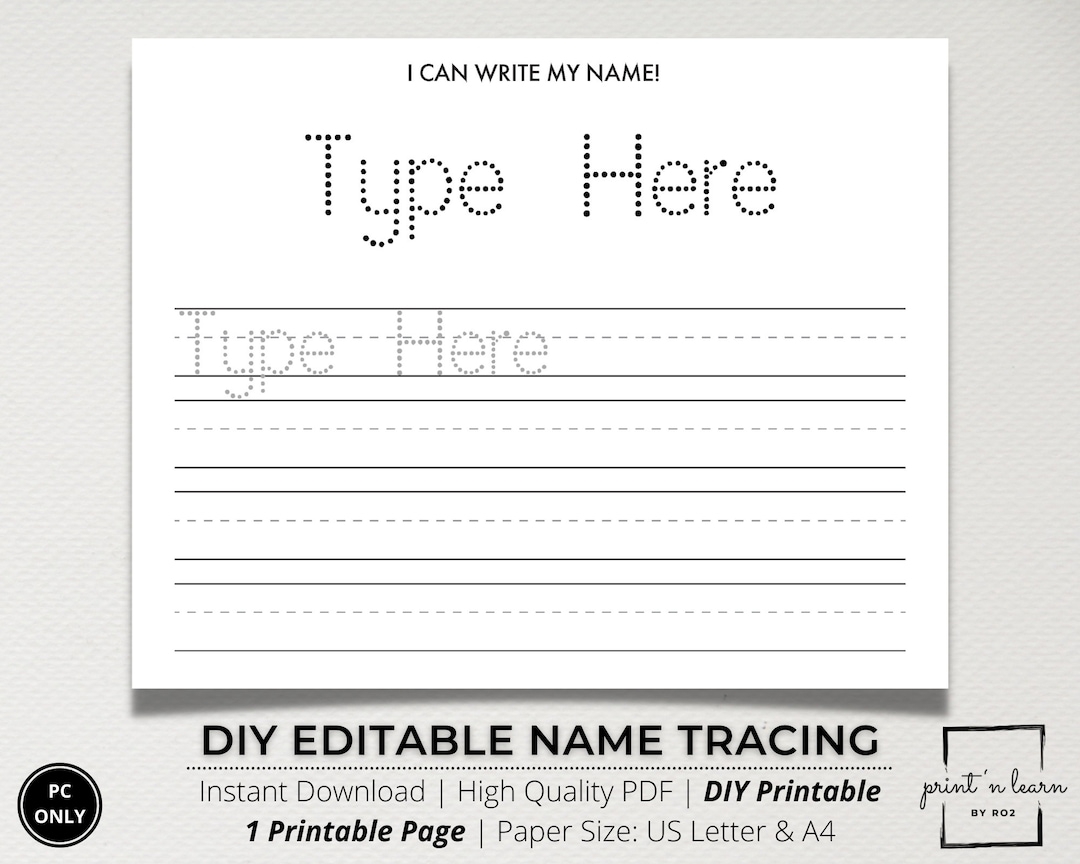 Learn To Write Your Name Printables Free