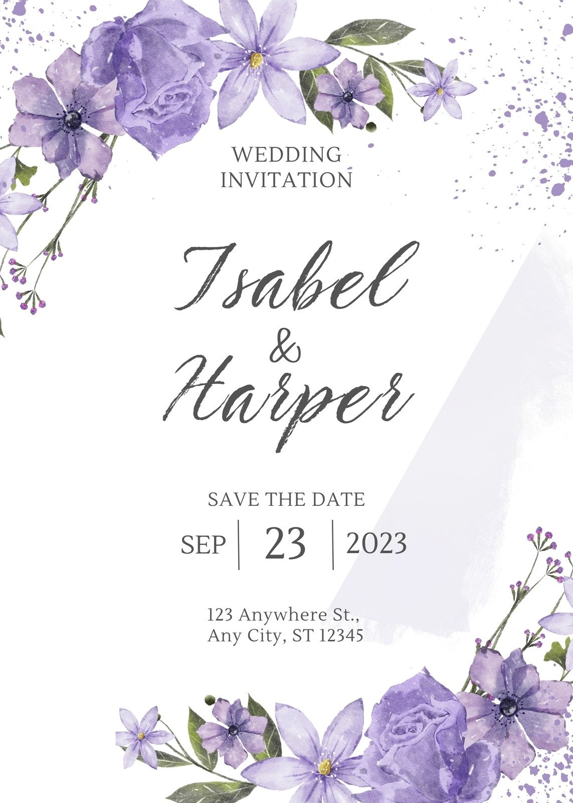 Customize 4 811 Purple Invitation Templates Online Canva