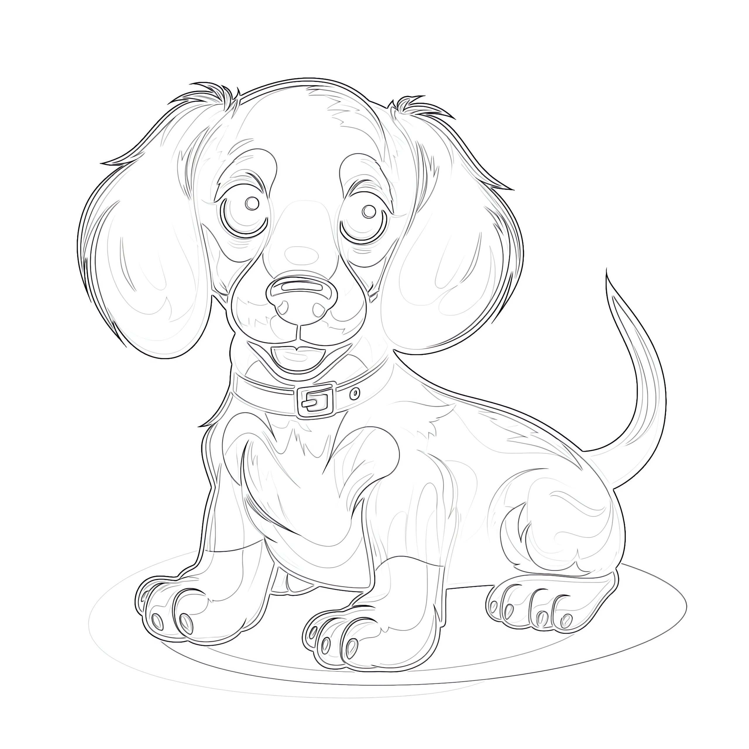 Dachshund Dog Coloring Pages Coloring Pages Mimi Panda