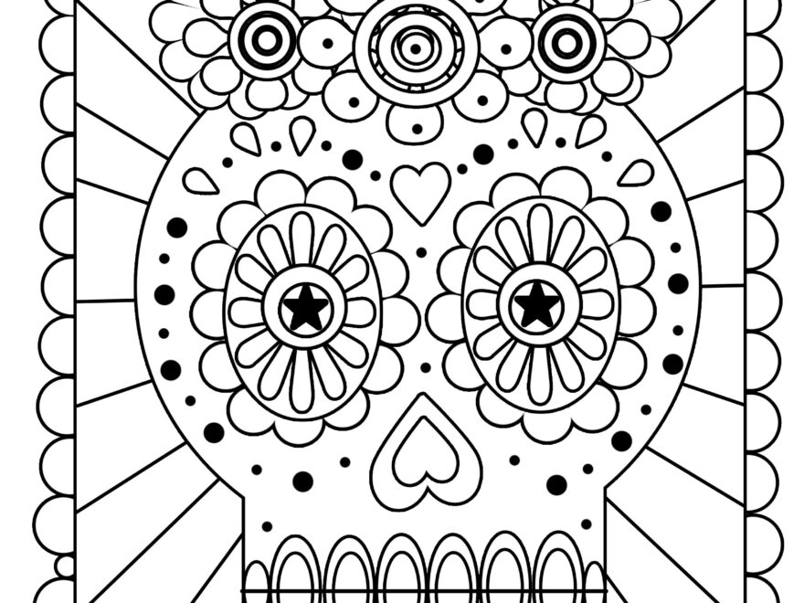 Day Of The Dead Printable Images Printable Party Favors