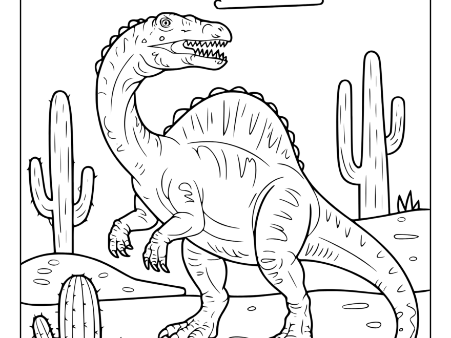 Dinosaur Coloring Pages 20 Free Printable PDF