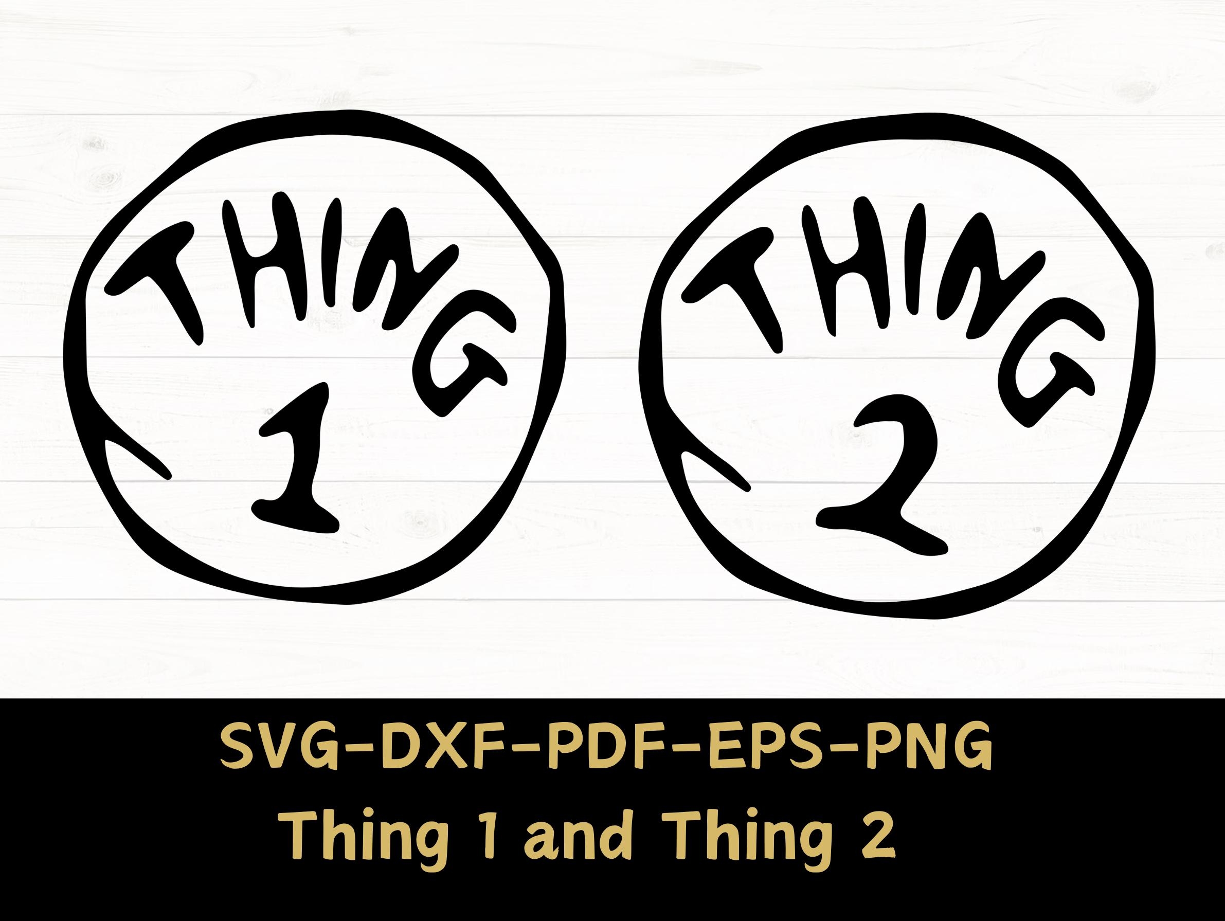 Diy Thing 1 Thing 2 Etsy