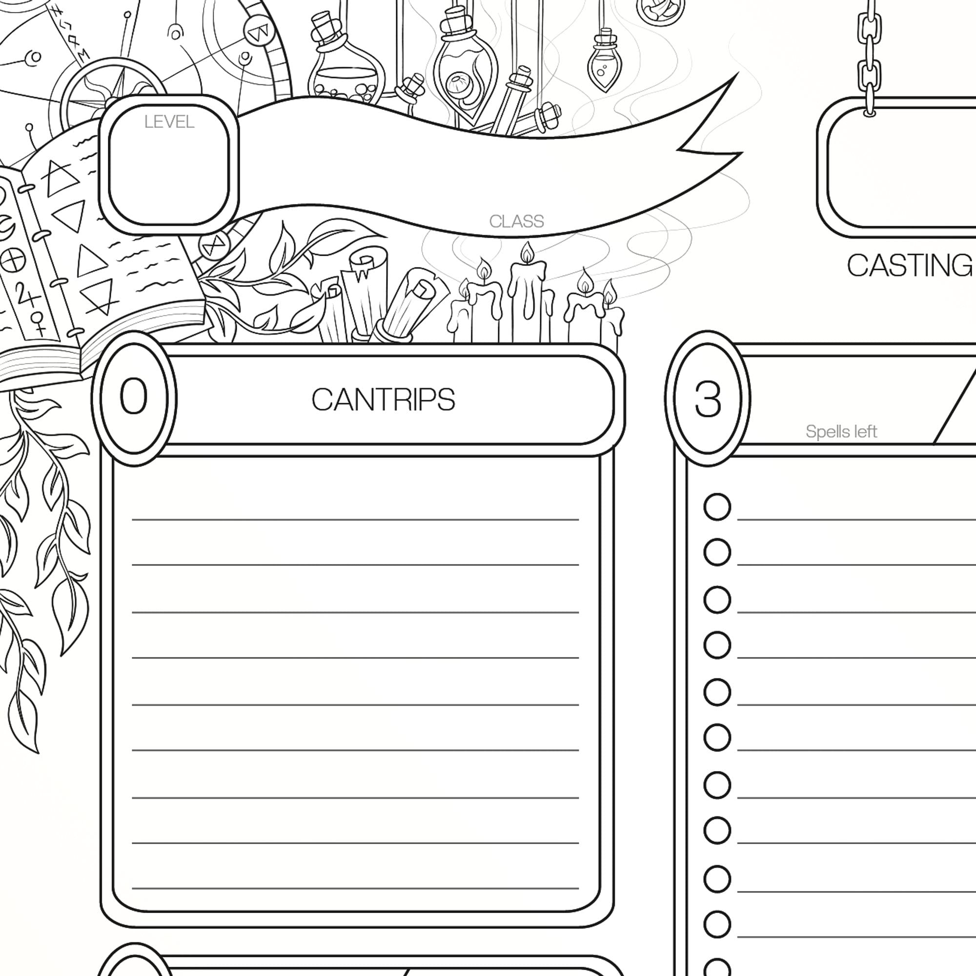 Dnd 5e Spell Sheet Interactive PDF And Printable Versions Etsy