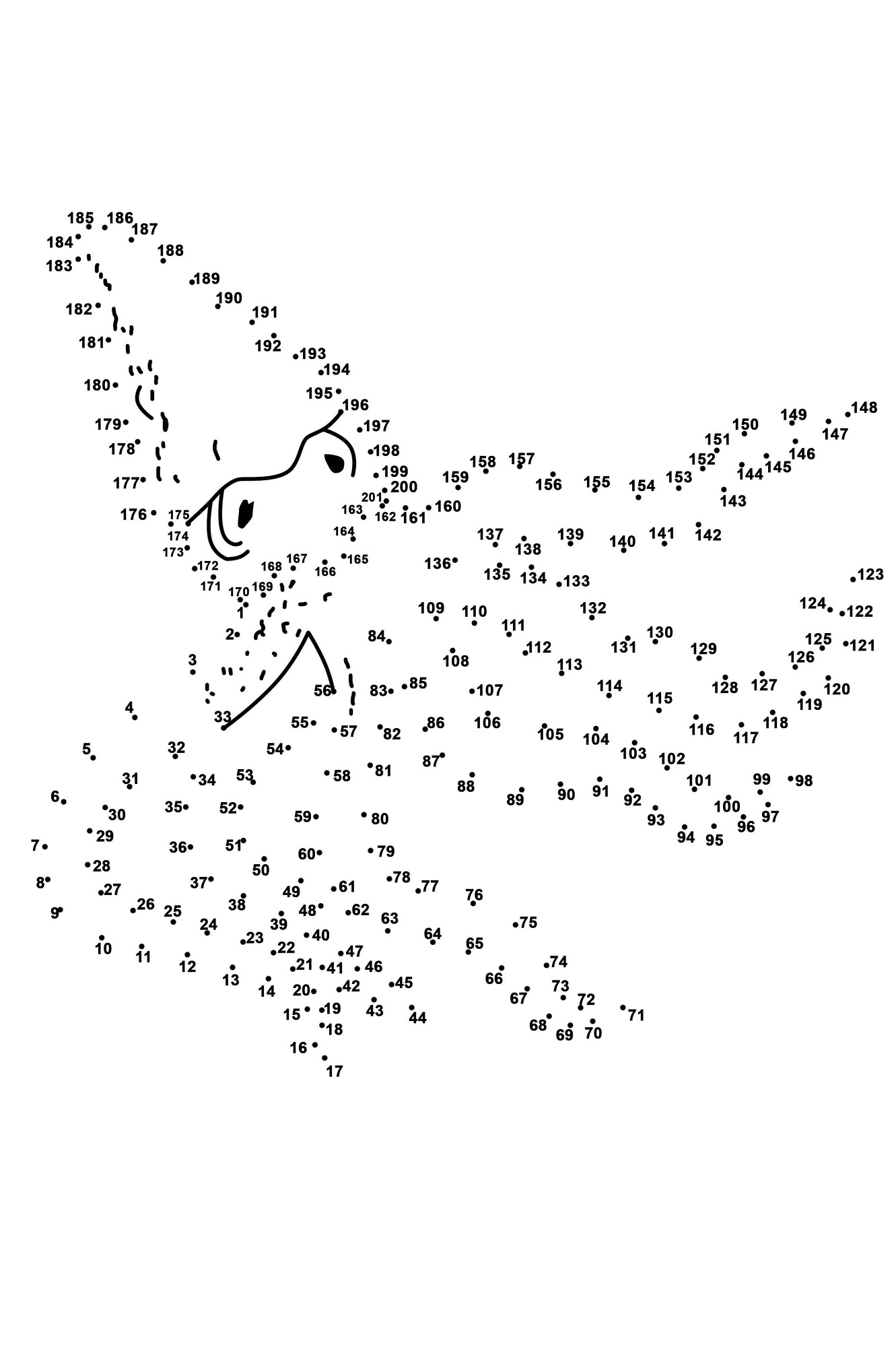 Difficult Dot To Dot Printable