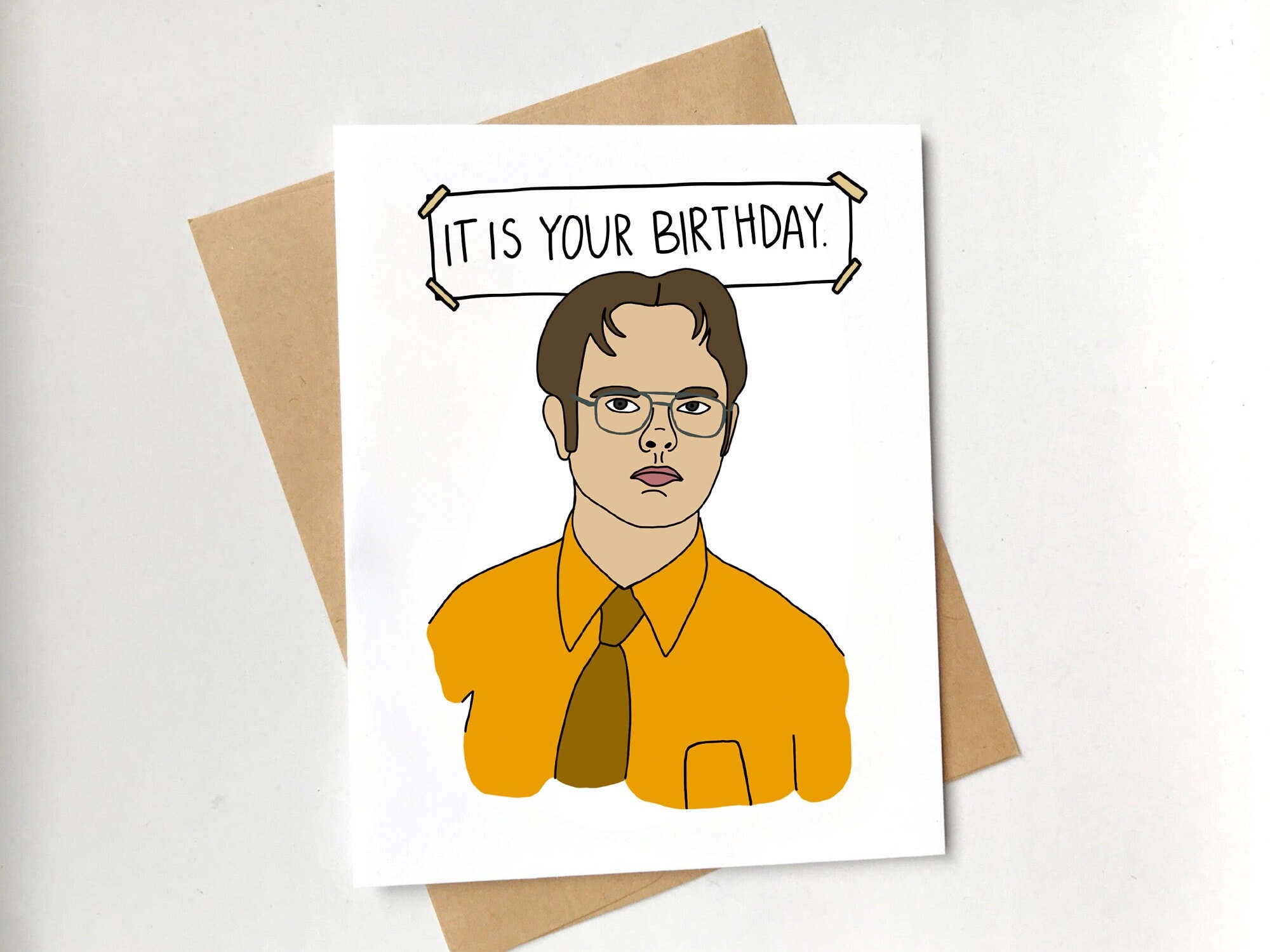 Downloadable Dwight Shrute Birthday Card It Is Your Birthday Etsy