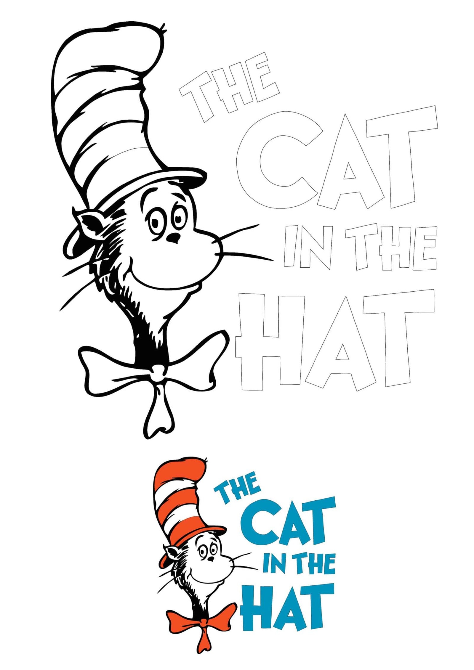 Dr Seuss Cat In The Hat Coloring Pages 2 Free Coloring Sheets 2021 