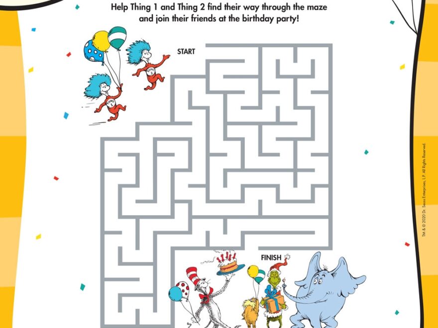 Dr Seuss Printables And Activities Brightly