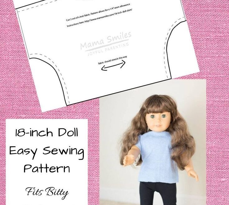 Easy And Free 18 Inch Doll Printable Shirt Pattern