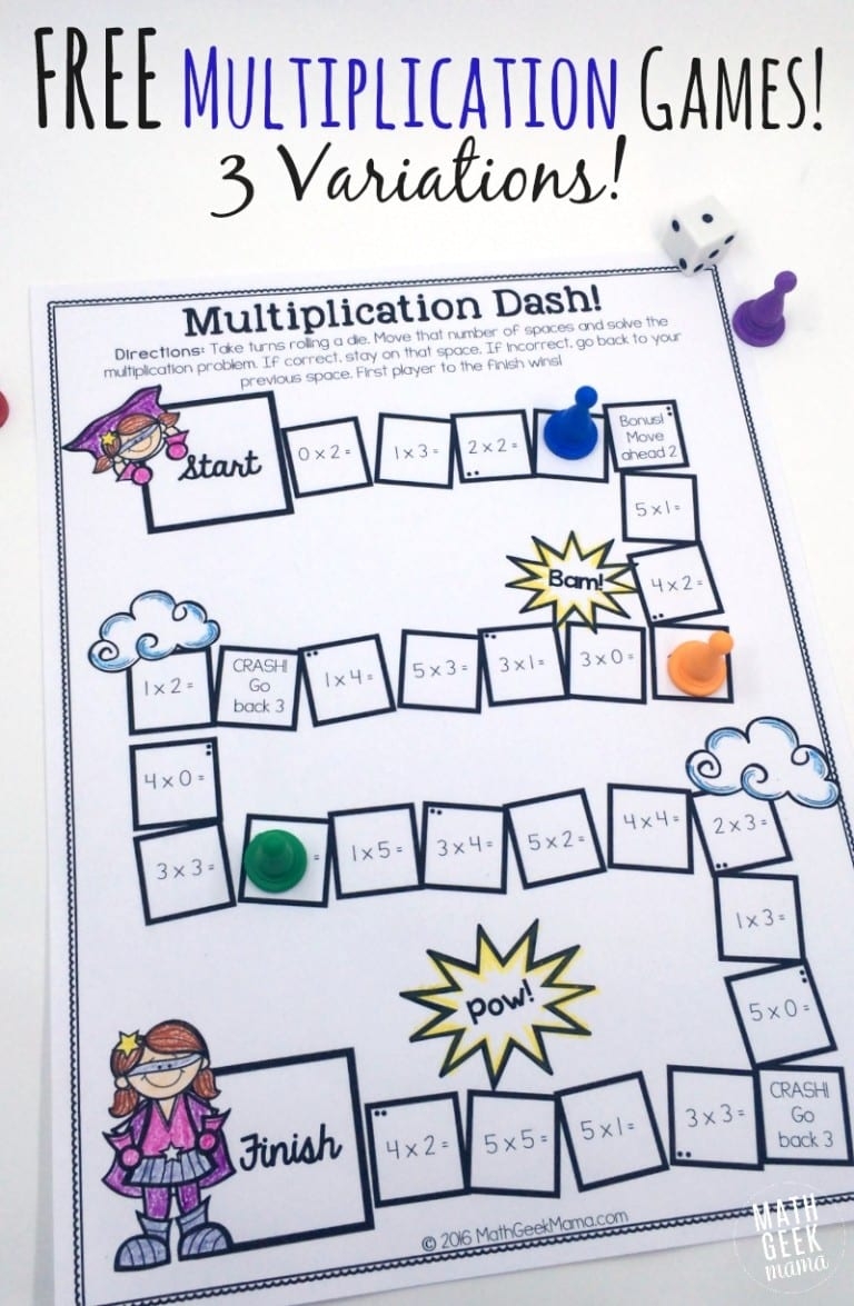 3Rd Grade Math Games Printable