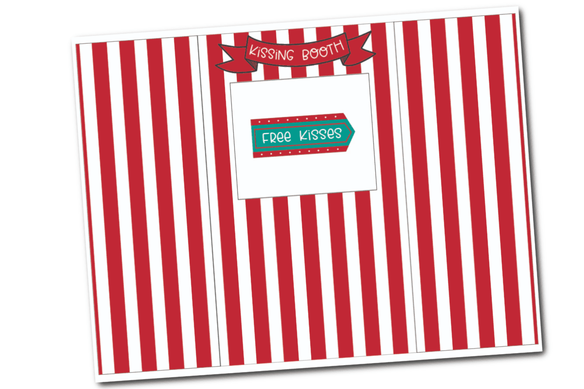 Elf On The Shelf Kissing Booth Free Printable Fun Money Mom