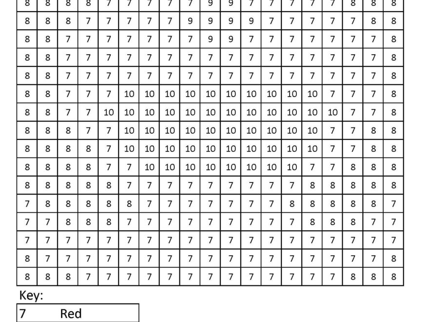 Elmo Color By Number Coloring Squared