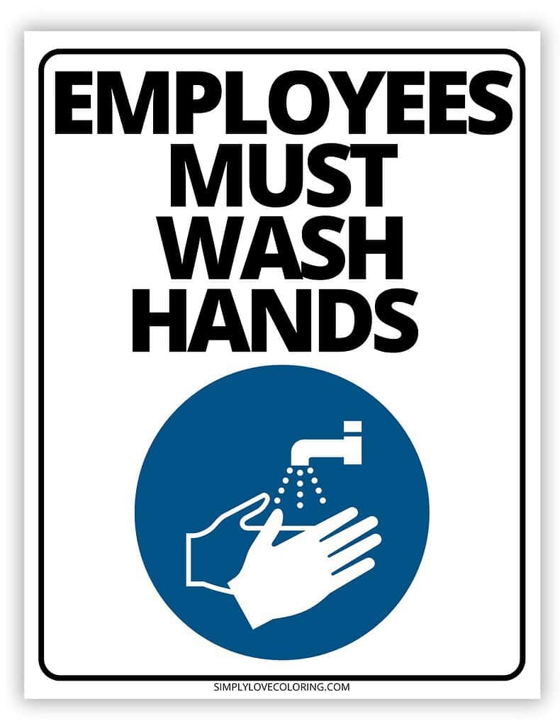 Wash Your Hands Sign Printable