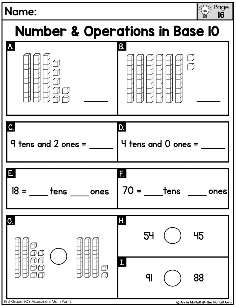 End Of The Year Assessments 
