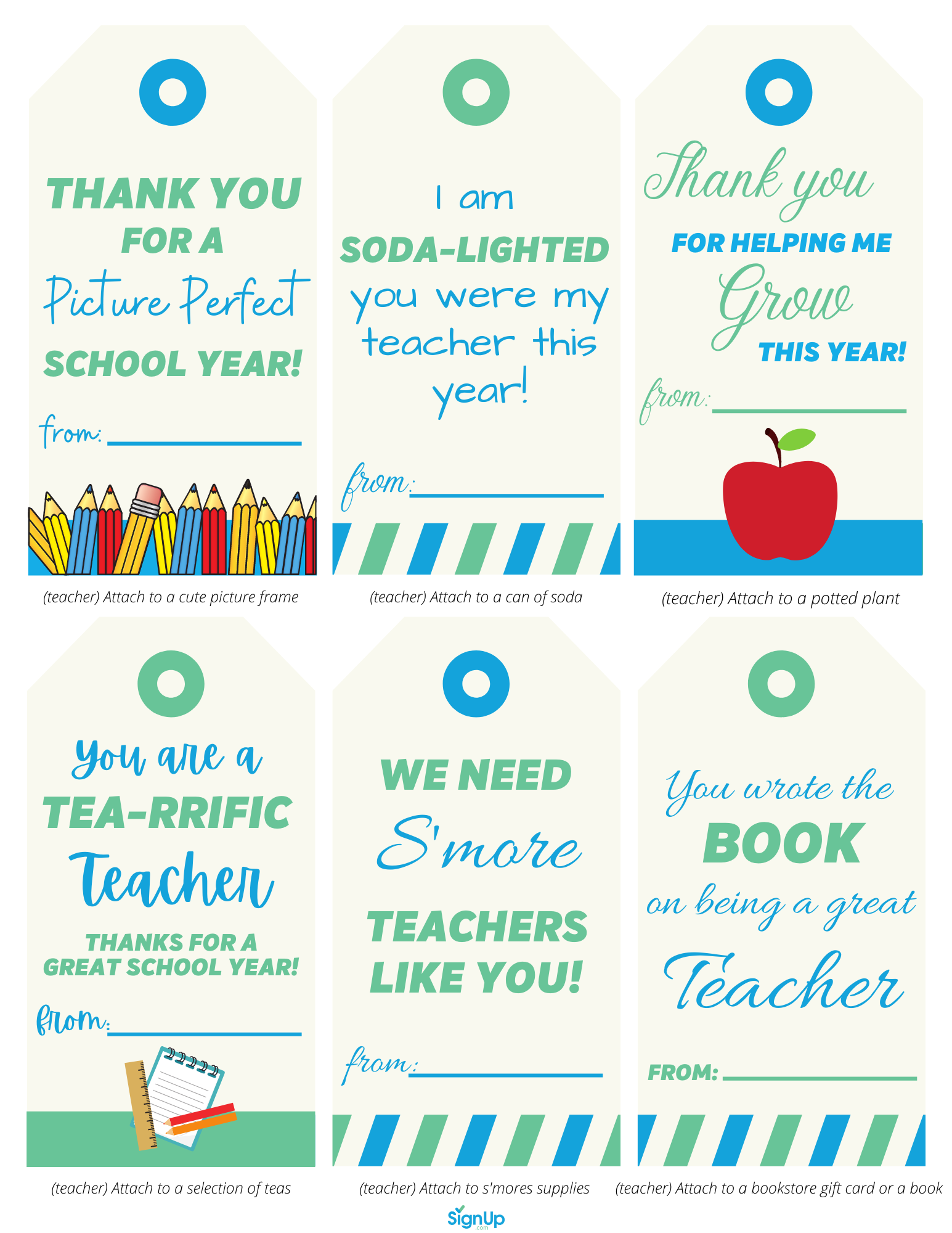 End Of Year Printable Thank You Notes SignUp End Of Year Printable Thank You Notes SignUp