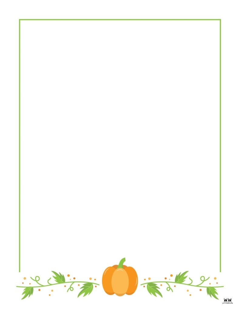 Free Printable Fall Border Paper