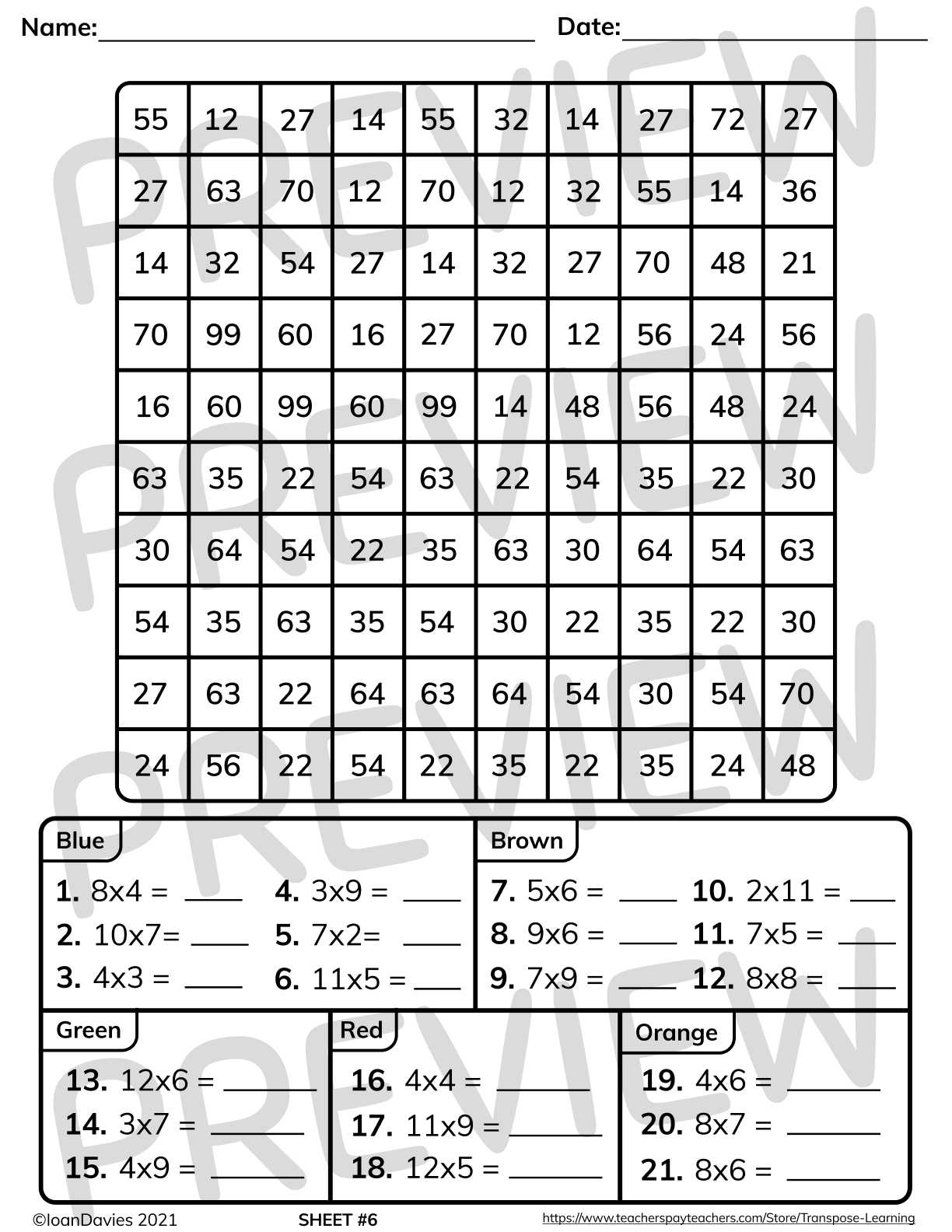 Fall Themed Multiplication And Division Mystery Pictures Math Review Teaching Resources