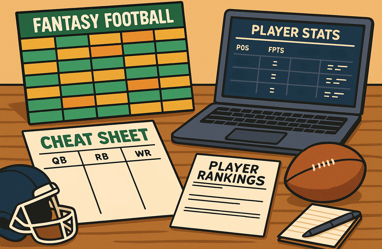Printable Cheat Sheets For Fantasy Football 2025