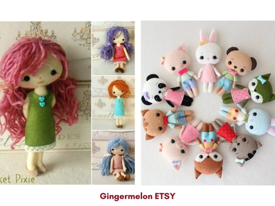 Felt Doll Patterns And Ideas Fun Cloth Crafts Felt Craft Patterns