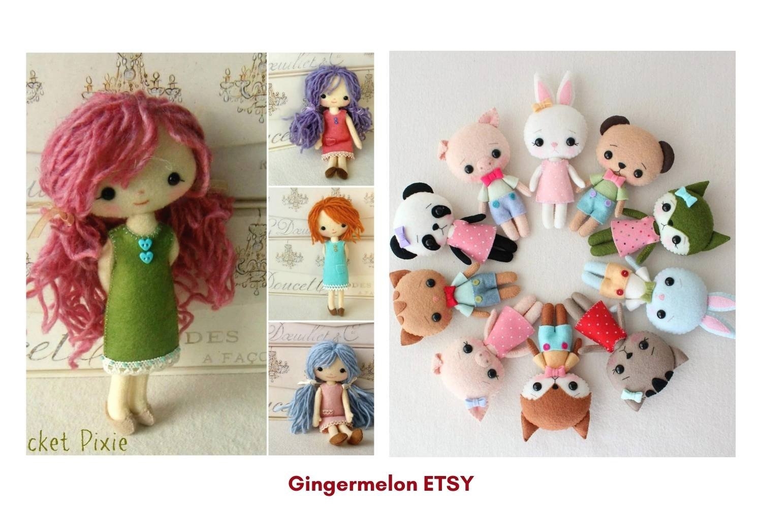 Felt Doll Patterns And Ideas Fun Cloth Crafts Felt Craft Patterns