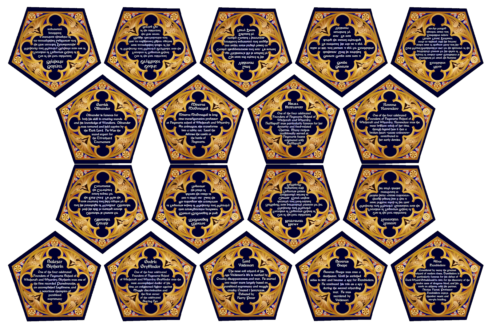 Filch s Office Chocolate Frog Cards Final