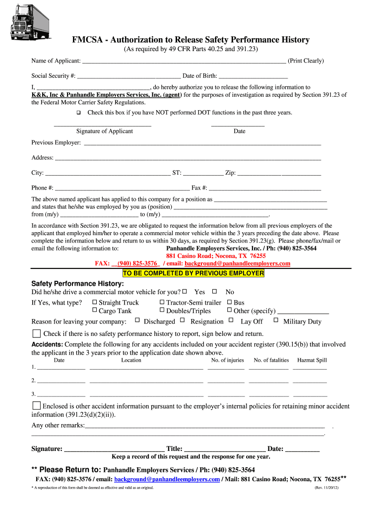 Fmcsa Verification Signed Release Fill Out Sign Online DocHub