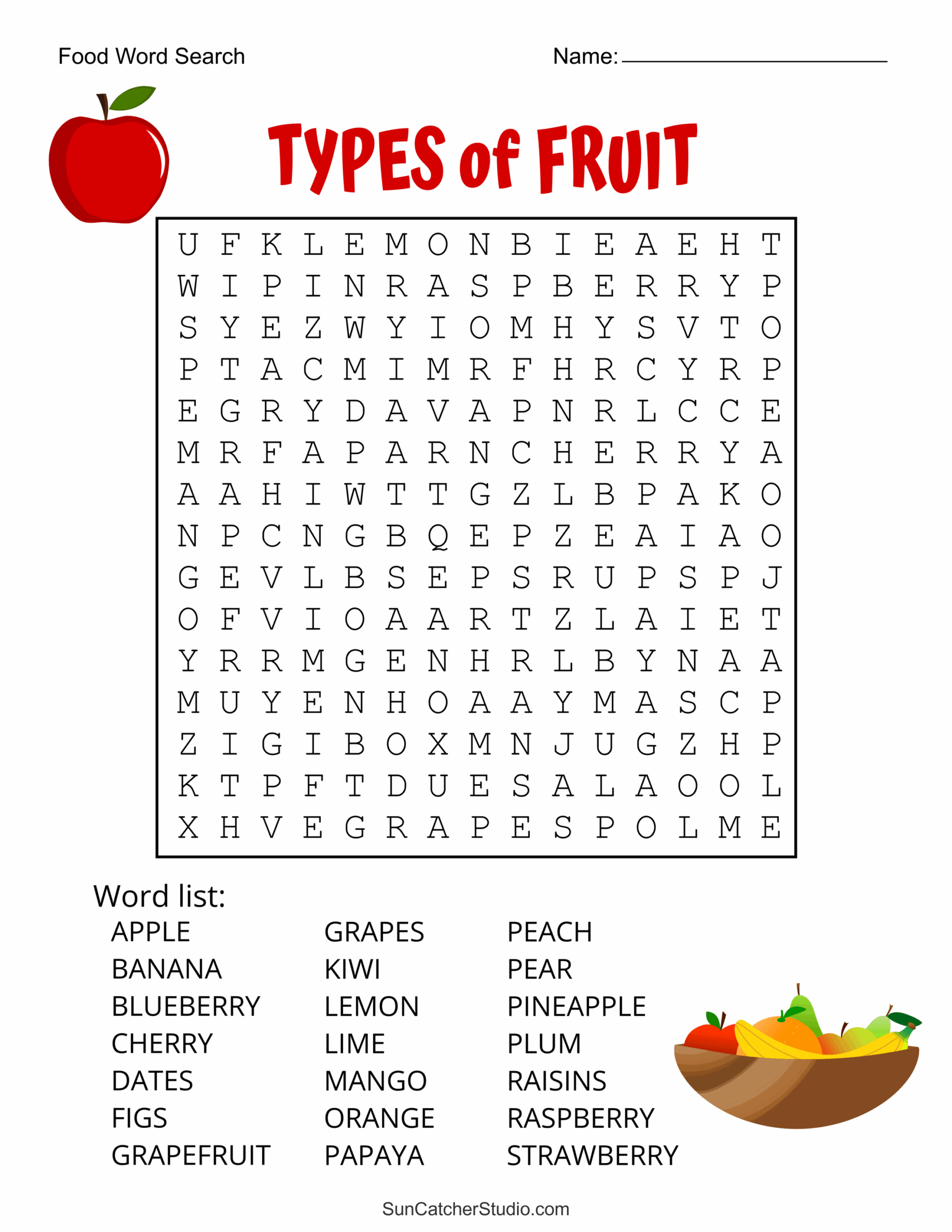 Wordsearch For 5Th Graders Printable
