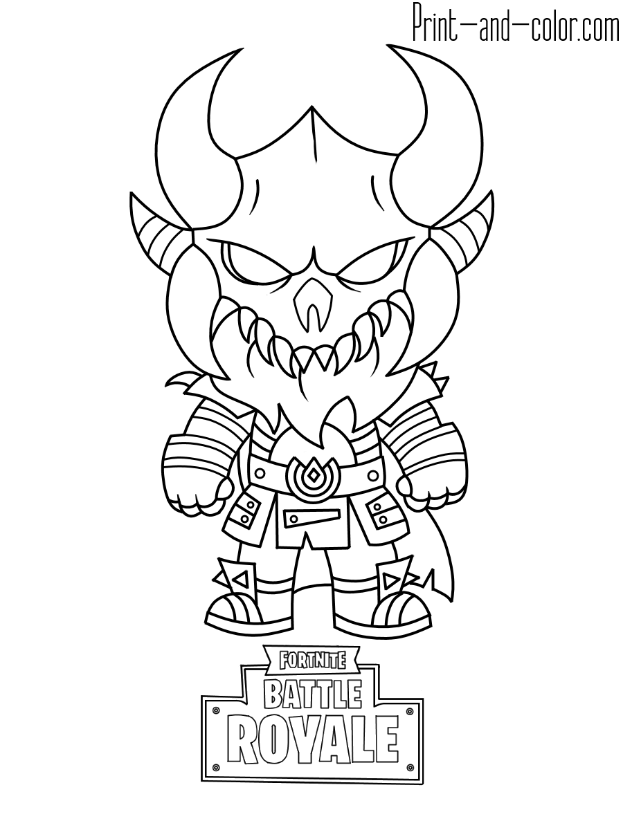 Fortnite Coloring Pages Print And Color