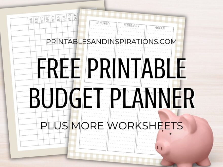 Free 2025 Budget Planner And Worksheets For A Great Year Printables And Inspirations