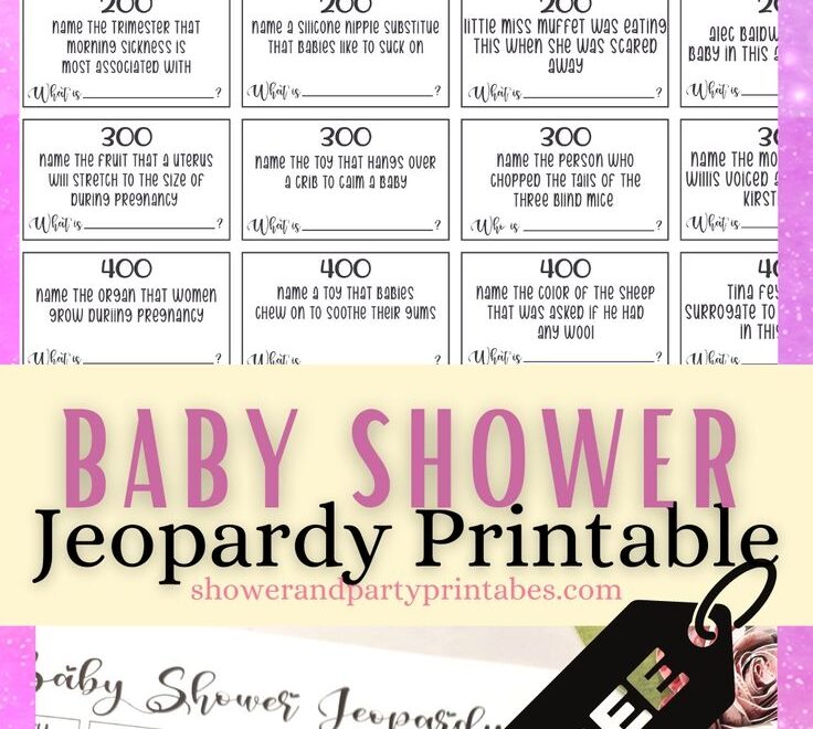 Free Baby Jeopardy Questions And Answers 3 Versions
