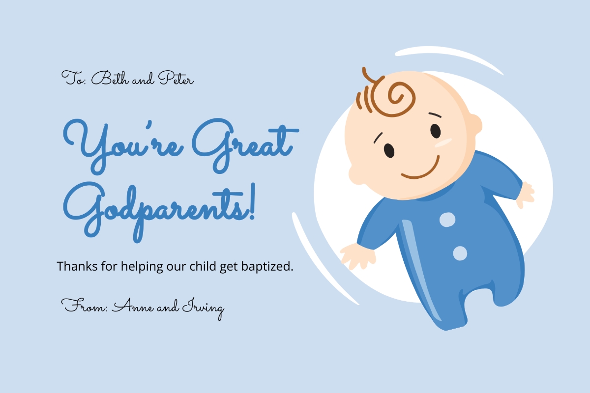 Free Baptism Card Templates Editable And Printable
