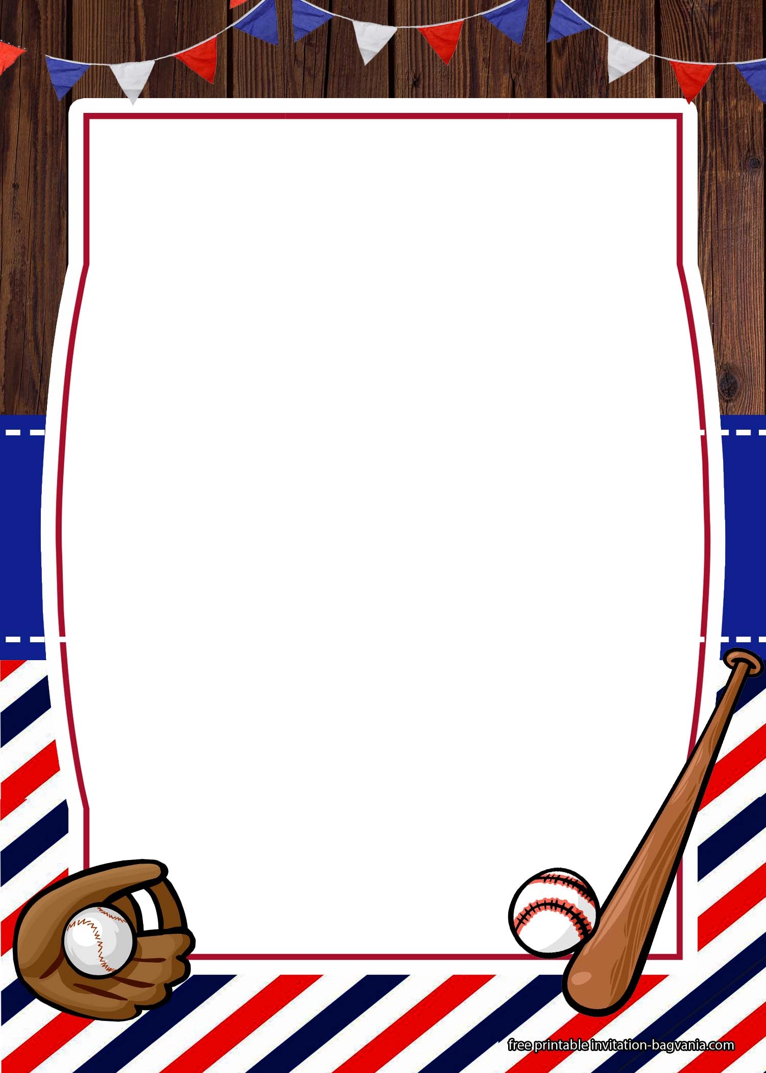 FREE Baseball Homerun Invitation Templates