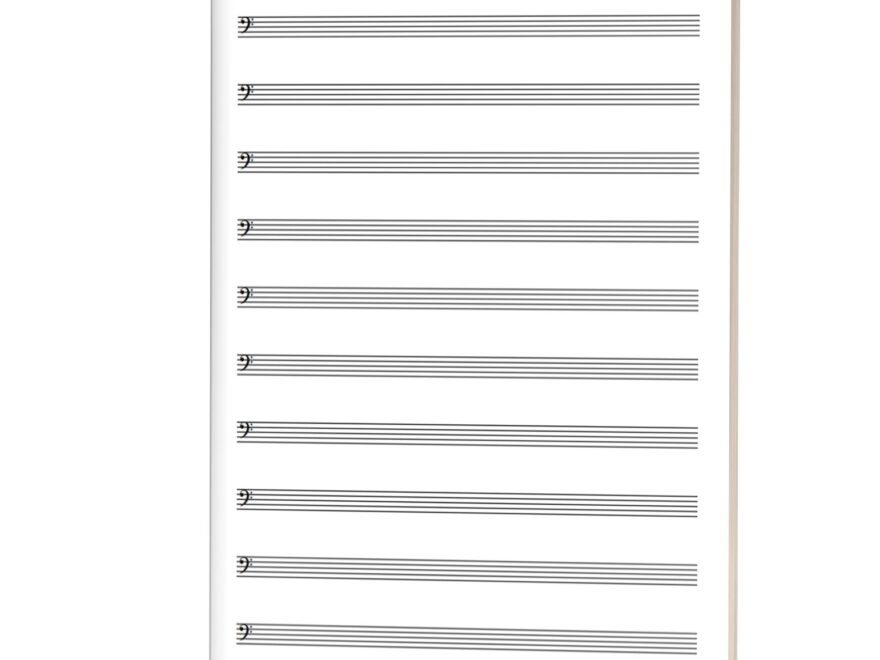 FREE Bass Clef Manuscript Paper Bass Staff Paper MusicAndTheory