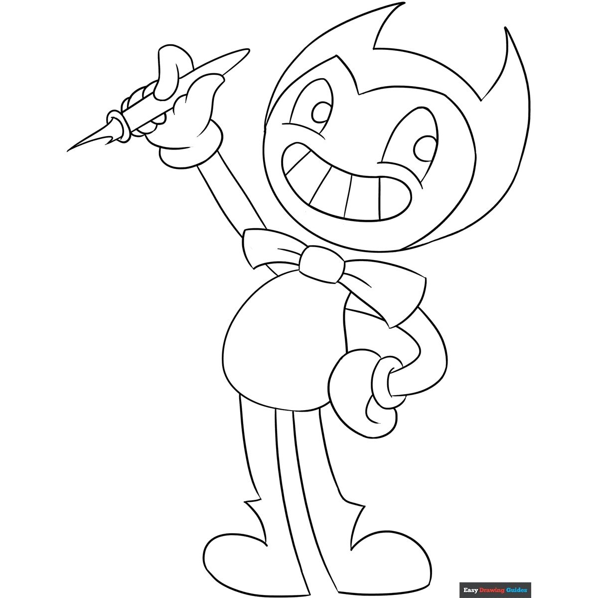 Free Bendy Coloring Page For Kids