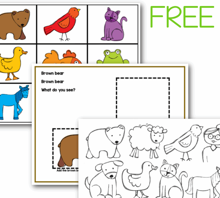 Free Brown Bear Color Matching Printable For Toddlers Active Littles