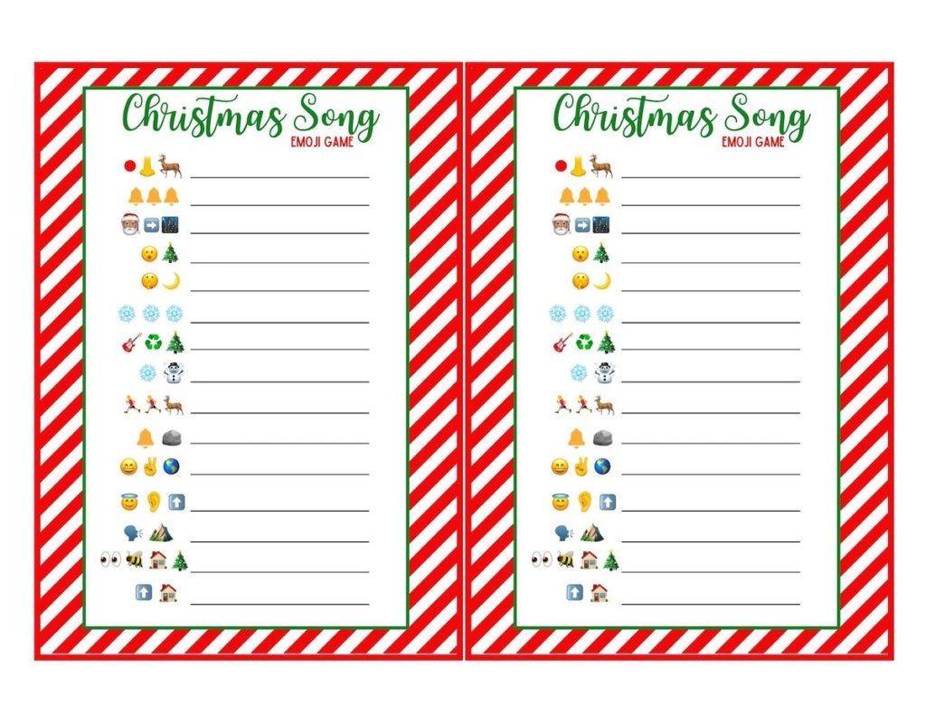 Free Christmas Emoji Game With Answers free Printable OriginalMOM