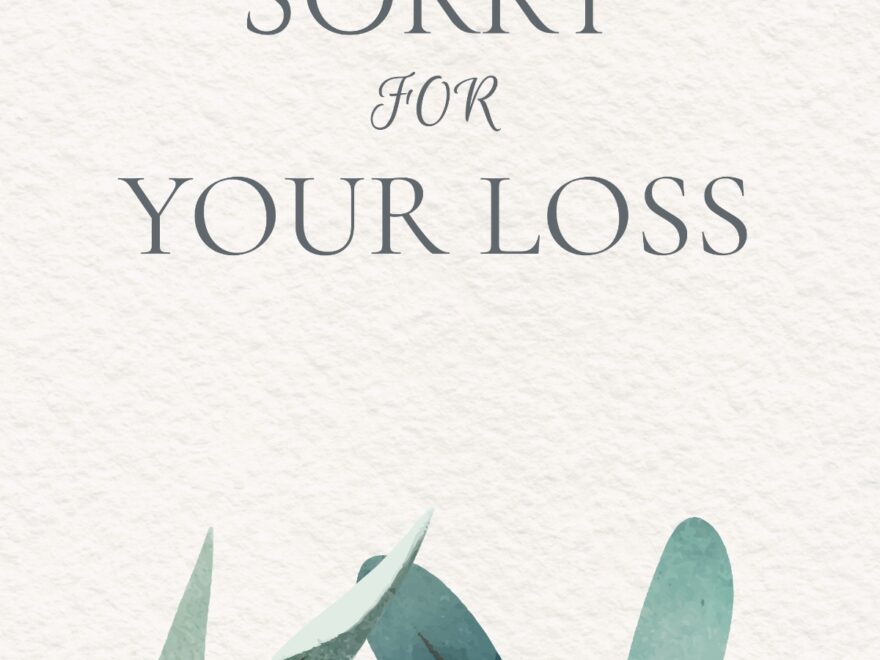 Free Condolence Sorry For Your Loss Card Template To Edit Online