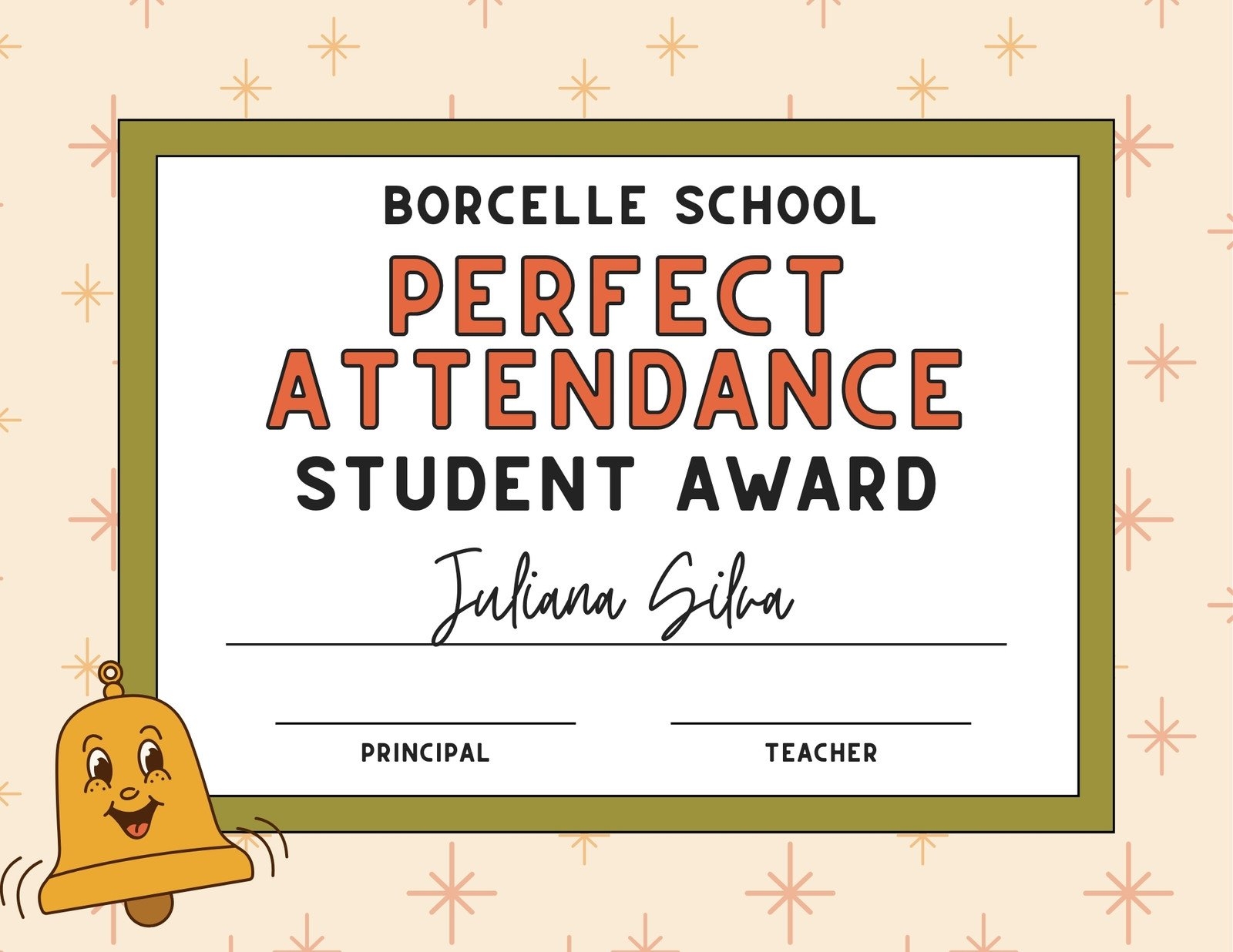 Free Custom Printable Attendance Certificate Templates Canva