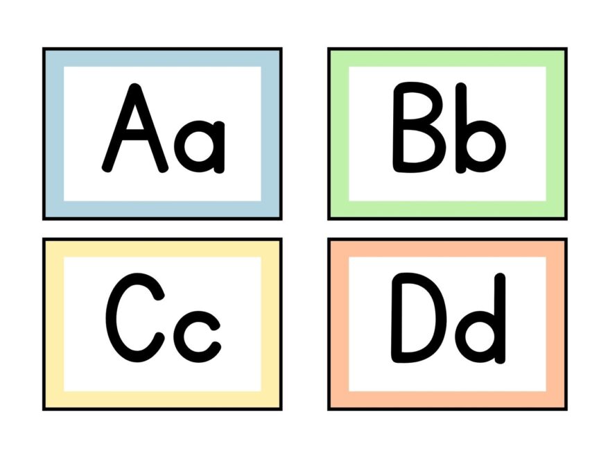 Free Customizable Alphabet Flashcard Templates Canva