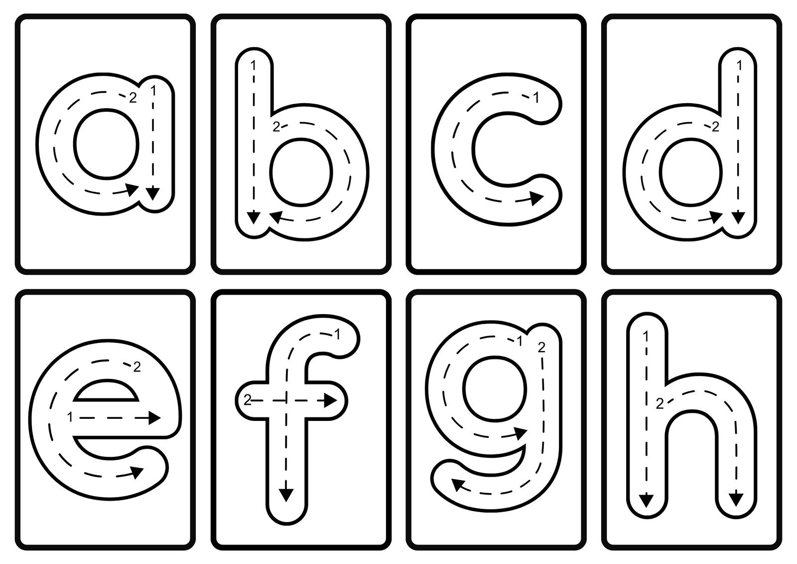Black And White Printable Word Wall Letters